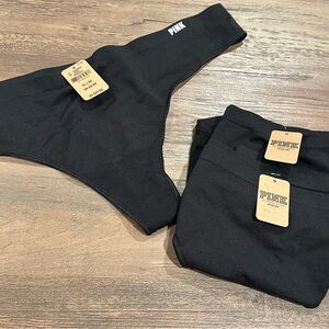 NWT PINK Black Underwear Bundle | Thong & Hipster | Size XL | Victoria’s Secret